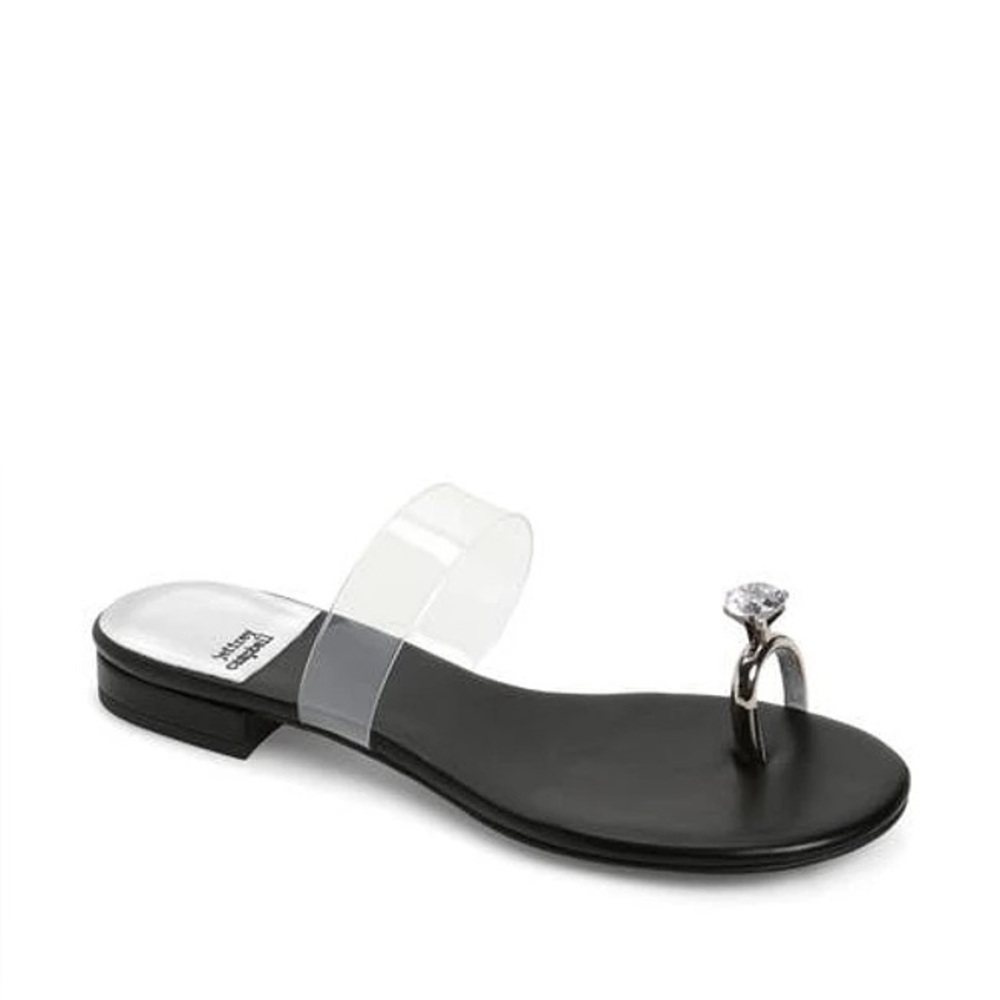 Jeffery Campbell sandal with Clear Strap
